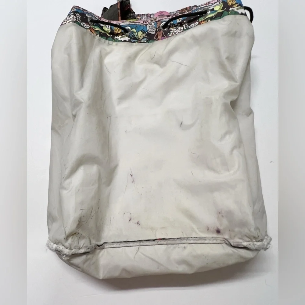 LeSportSac Vintage 90s Y2K RARE Amy Davis Hawaii Island Print Nylon Backpack